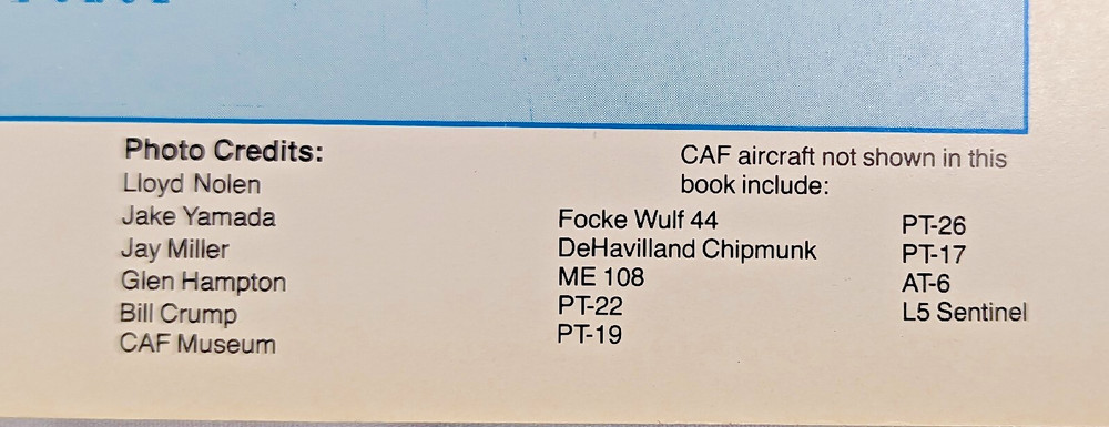 WW2 USAAF Confederate Air Force Ghost Squadron 1939-1945 Reference Book