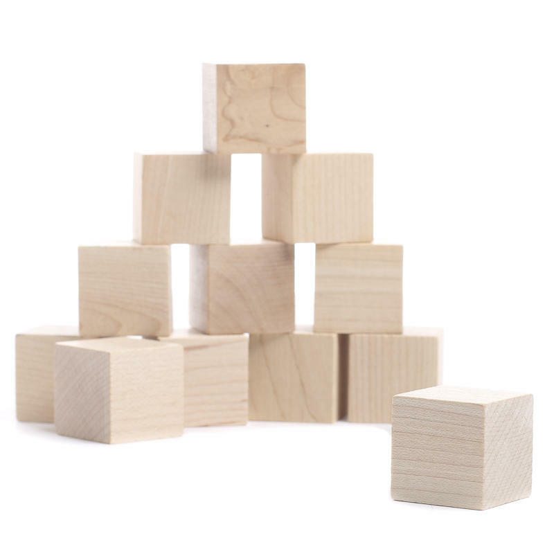 Unfinished Wood Cubes | 36 Pieces
