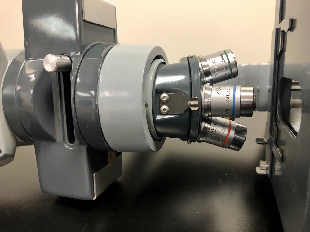 American Optical Trinocular Compound Microscope