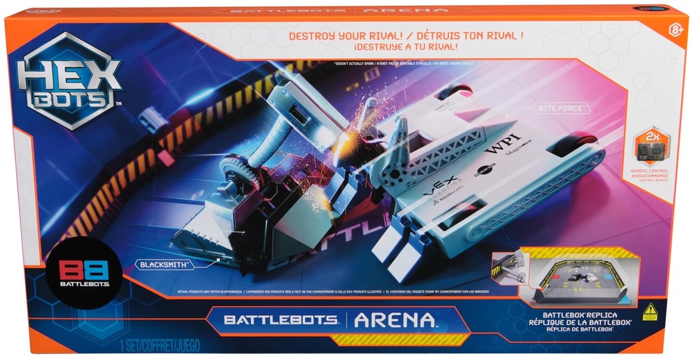 BattleBots Arena Bite Force & Blacksmith, Remote Control Robot Toys for Kids ...