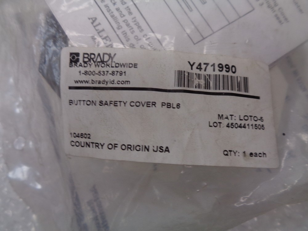 BRADY PBL6 BUTTON SAFETY COVER NSMP