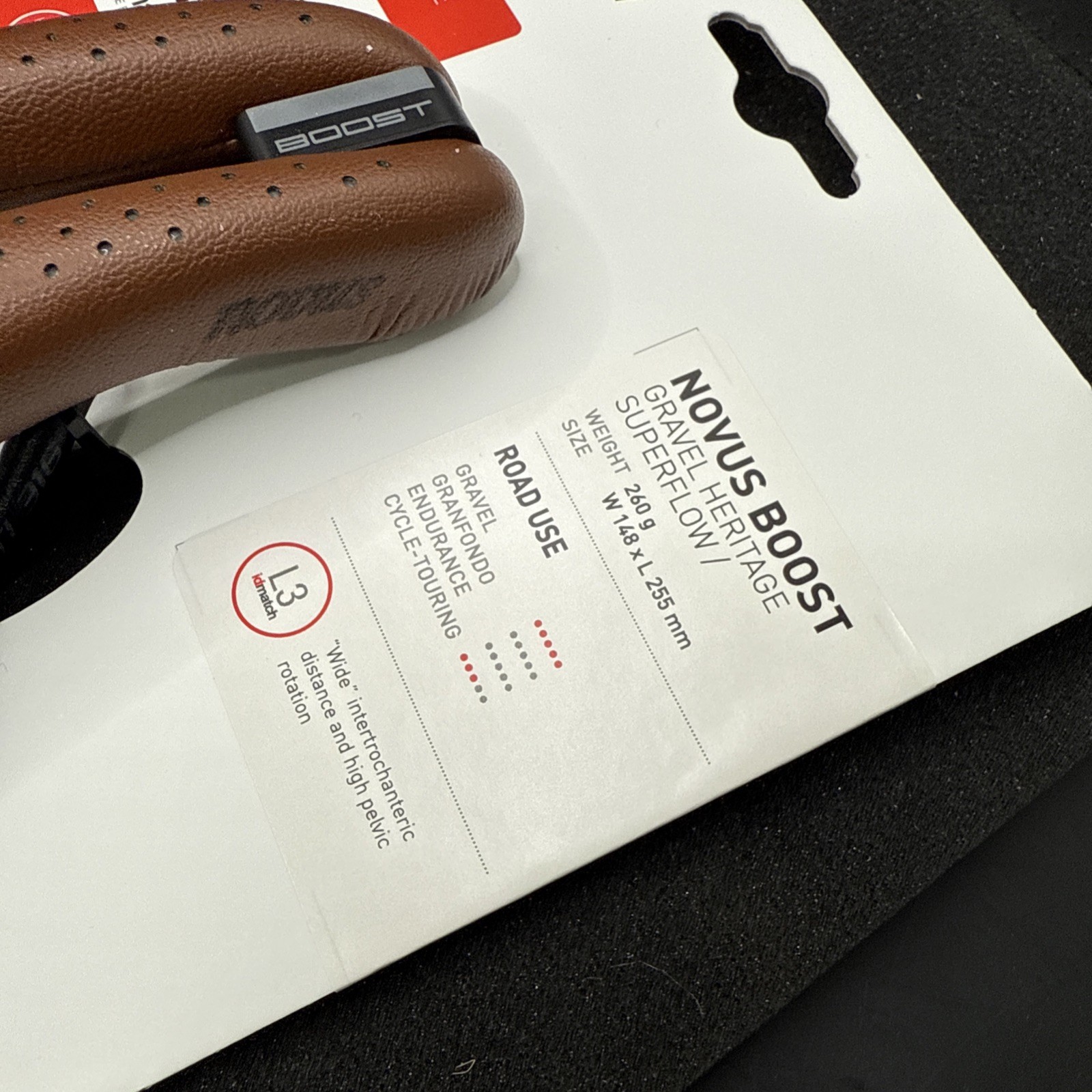 Selle Italia Novus Boost Gravel Heritage L3 Superflow 148mm Ti316 (9419-61)