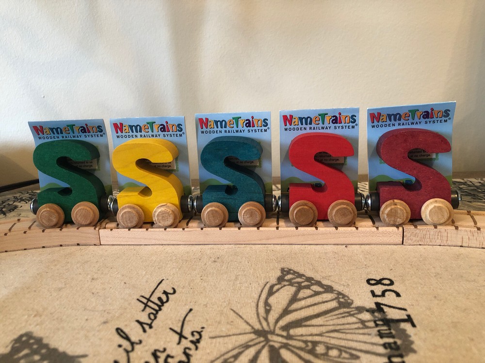 Maple Landmark Name Train Letter S Magnetic Compatible Brio /Thomas