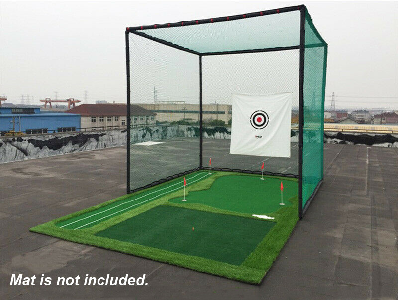9.8ft Golf Practice Net Folding Golf Hitting Cage Practice Net Training Aid