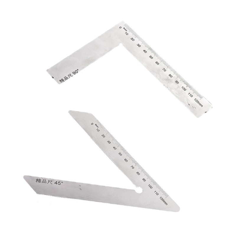 Angled Measuring Instrument Tool Crafted from Rustproof Stainless Steel Material