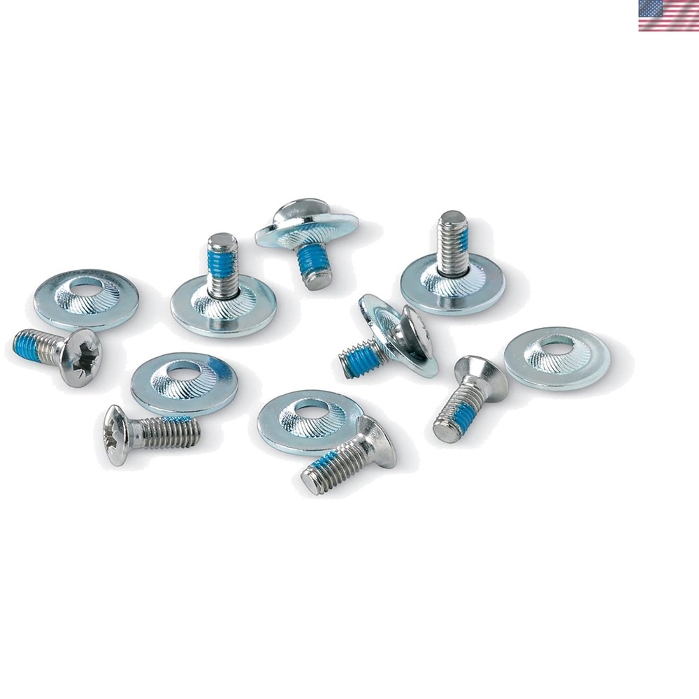 Snowboard Binding Hardware Set - Steel Screws & Washers, Fits Most Bindings