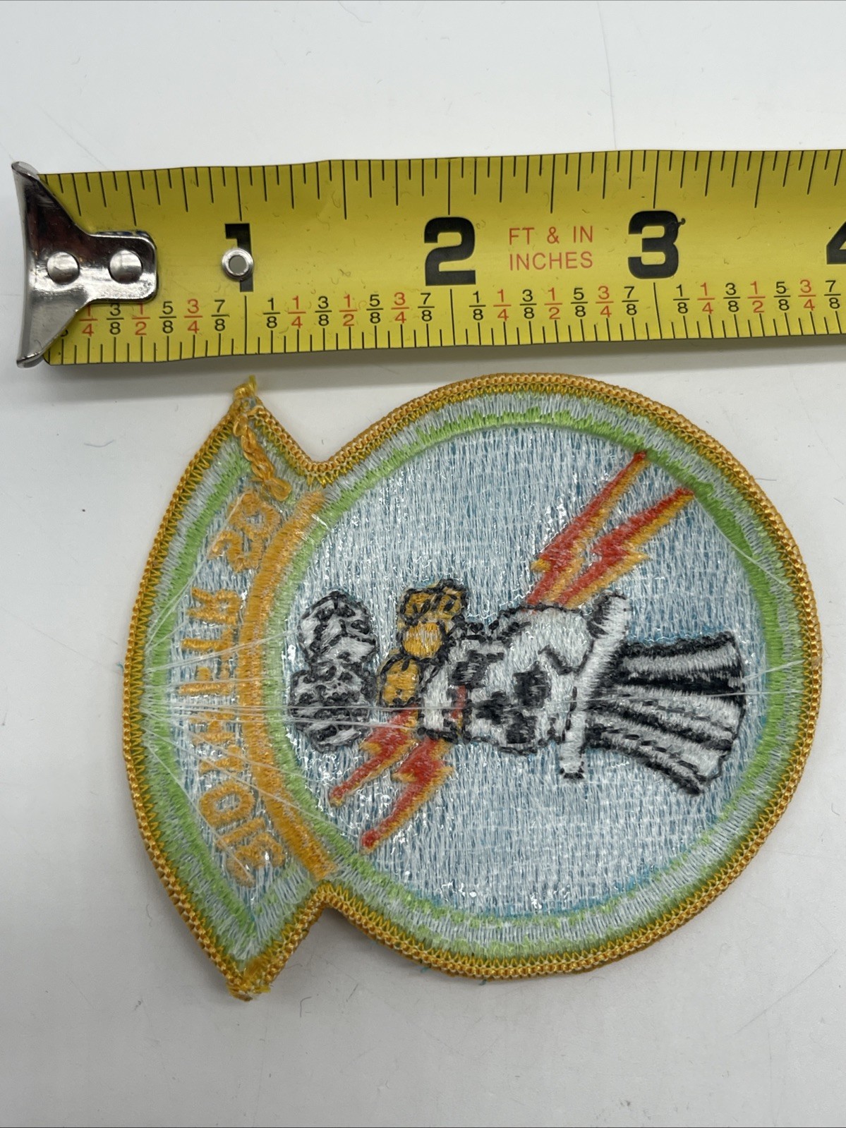 U.S. Military 310th Fighter Squadron Patch Insignia Skull Top Hat Full Color
