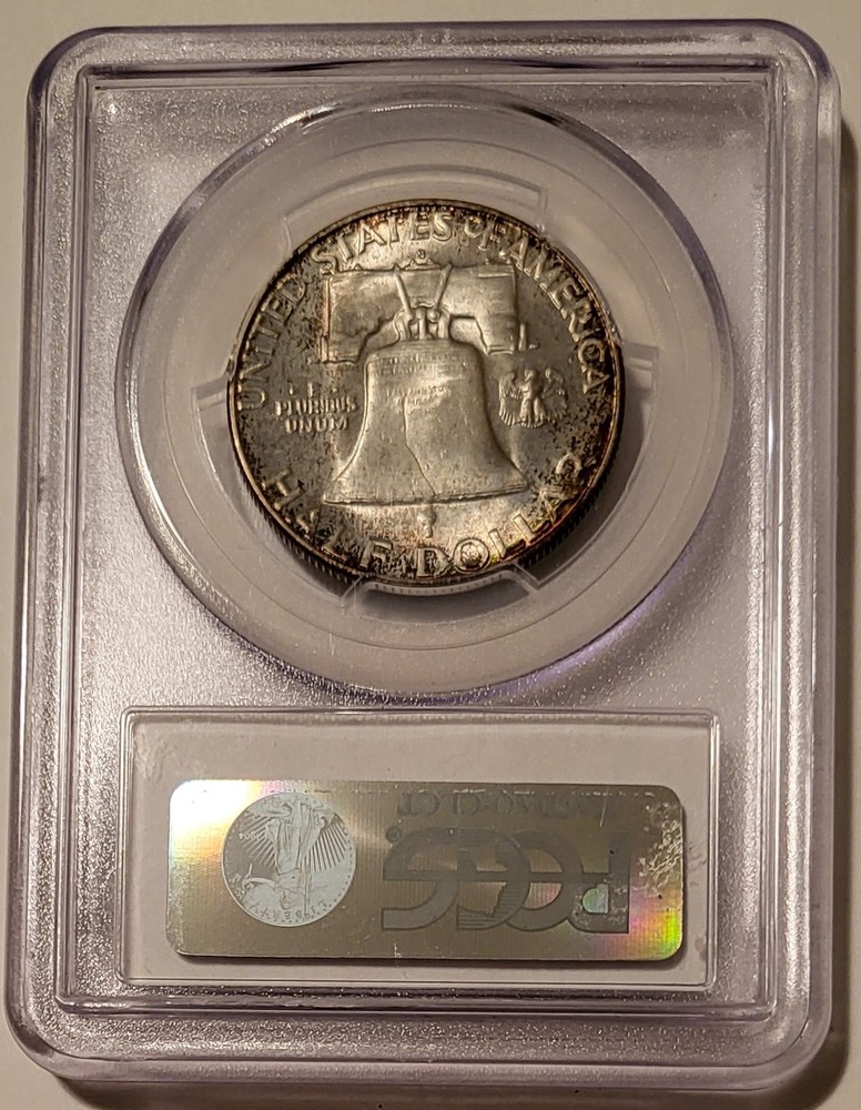 1952 S Franklin Half Dollar MS66 PCGS Toned