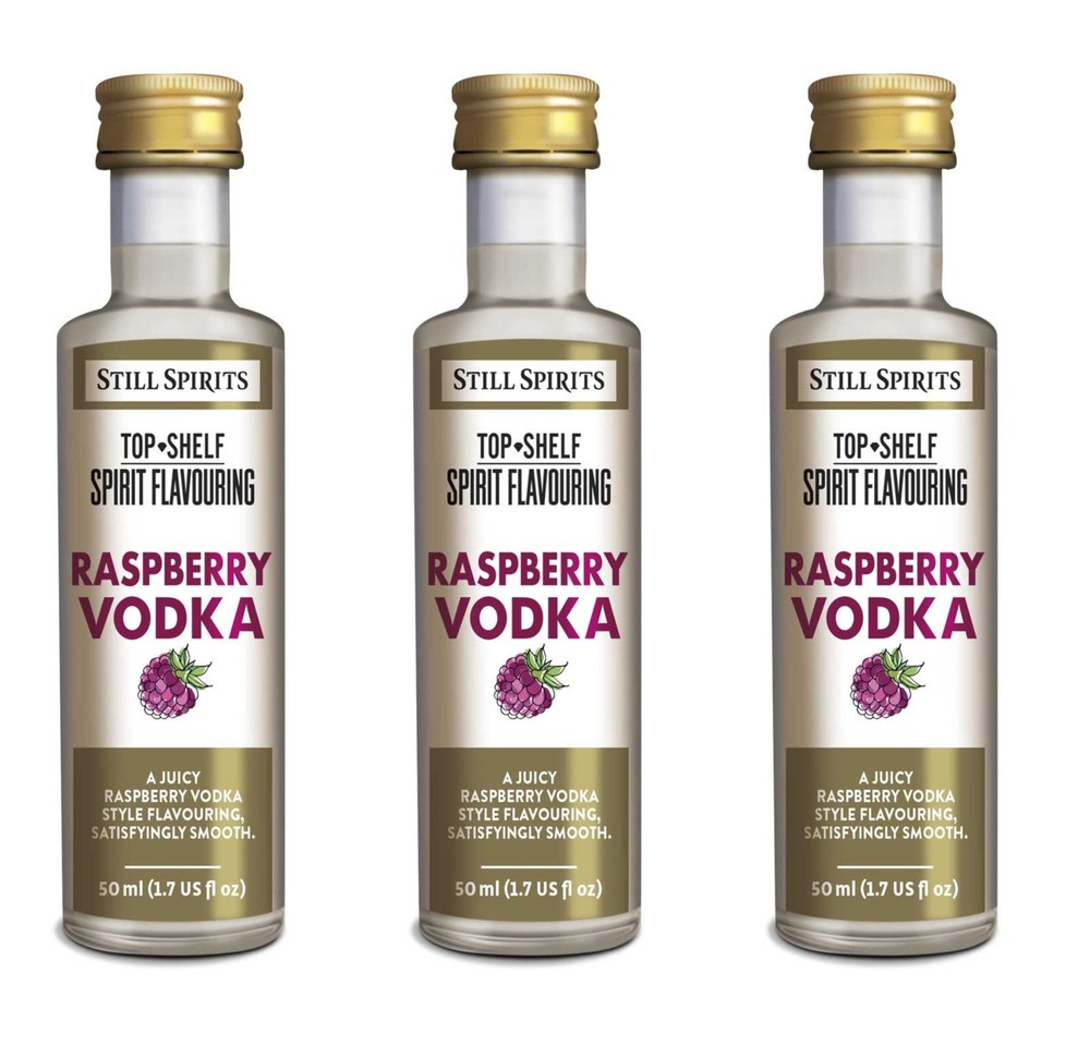 Still Spirits Top Shelf Raspberry Vodka Essence 3 PK Home Brew Distilling