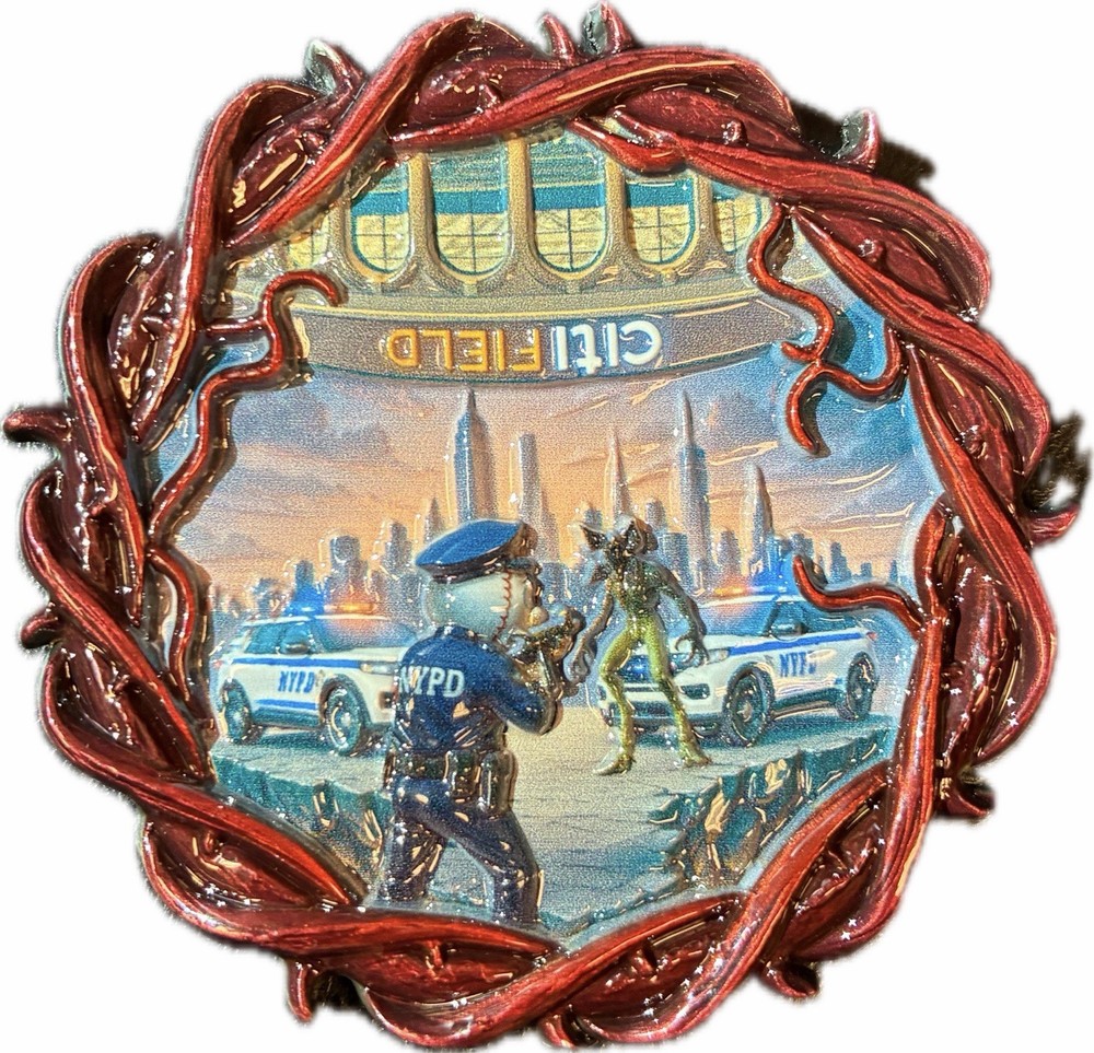 STRANGER THINGS NYPD CITIFIELD DETAIL CHALLENGE COIN
