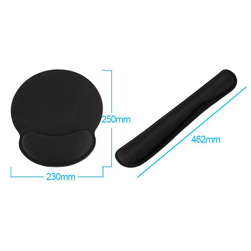 Coating Keyboard Pad Mouse Pad With Non-Slip Base Support Cushion Memory Foam