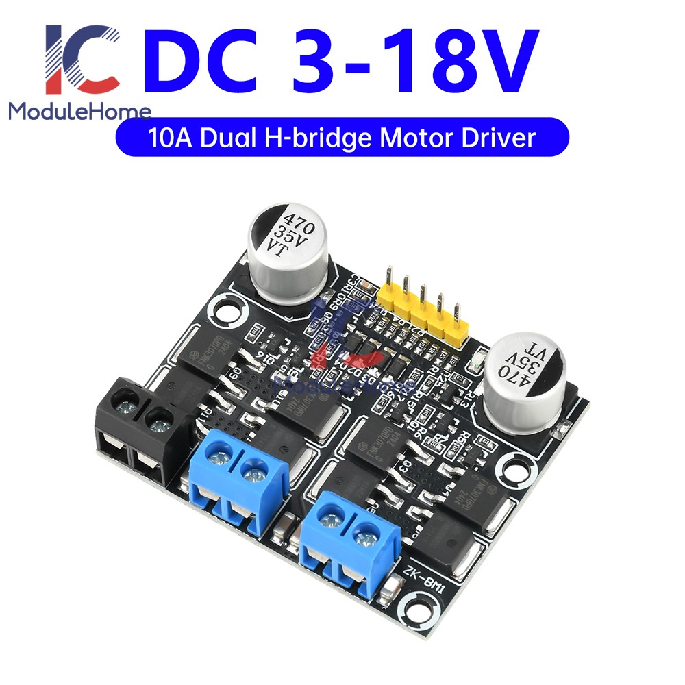 DC 3-18V 10A PWM DC Motor Speed Controller, Forward/ Reverse Motor Driver Module