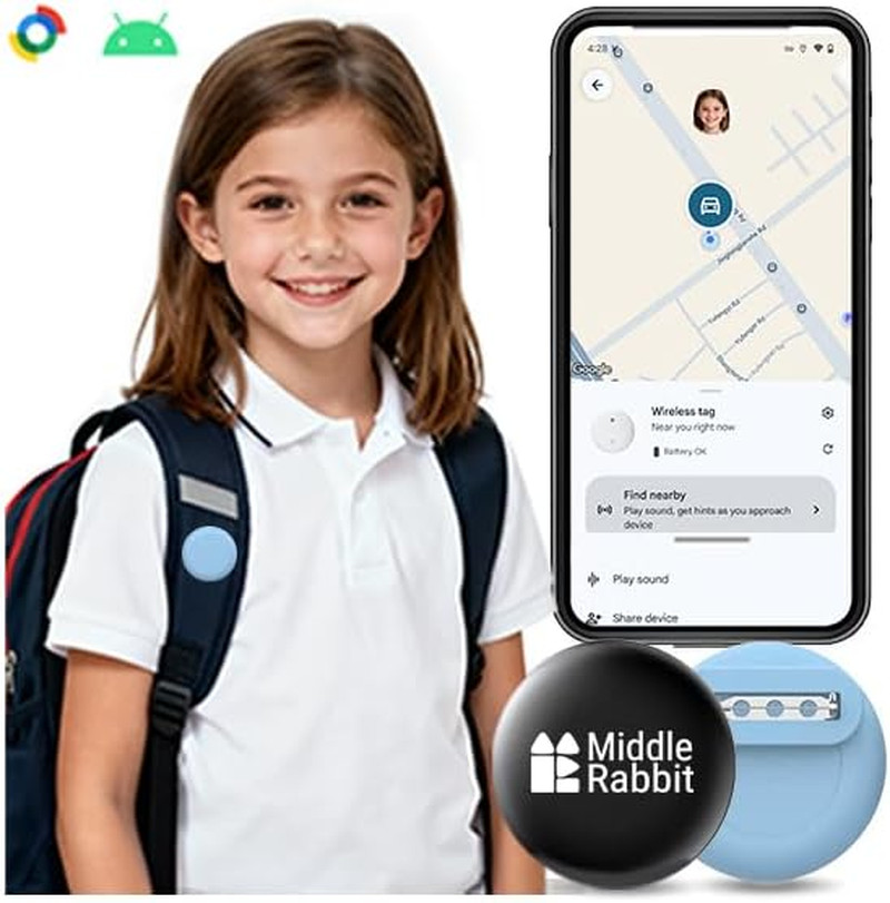 GPS Tracker Tag Kids Hidden Android Only Tracking Device Child Elderly Monthly