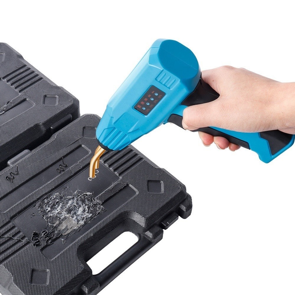 USB Rechargeable 100W Cordless Plastic Welding Tool Blue Compact 20.5cm Length