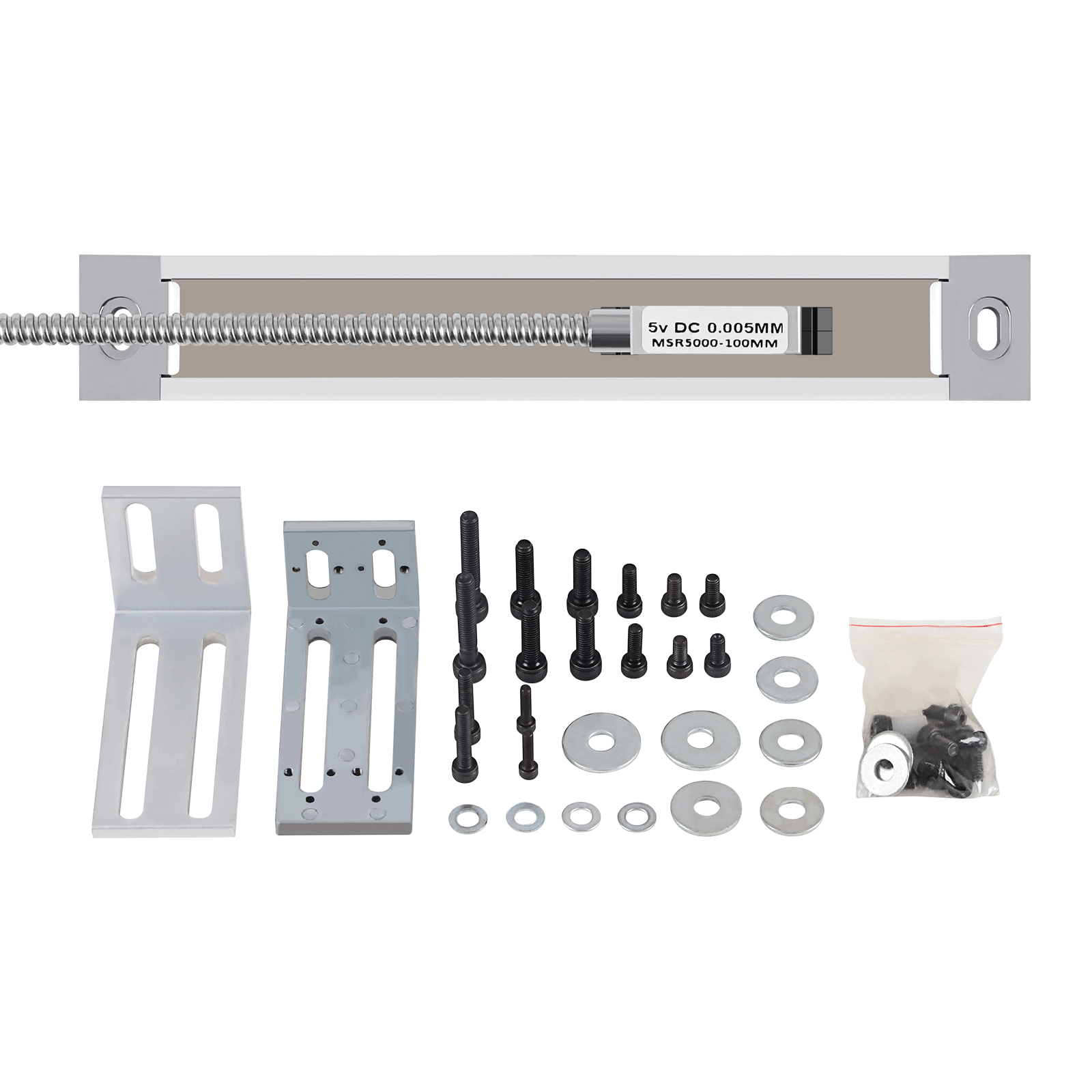 Magnet Scale 4"-40" Read Head Sensor 5um DRO Digital Readout,US STOCK