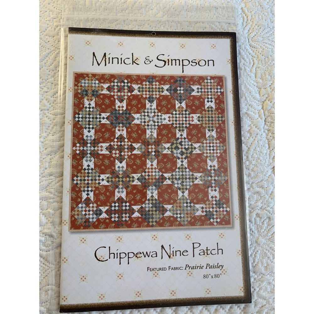 Minick & Simpson Chippewa Nine Patch Quilt Pattern - New