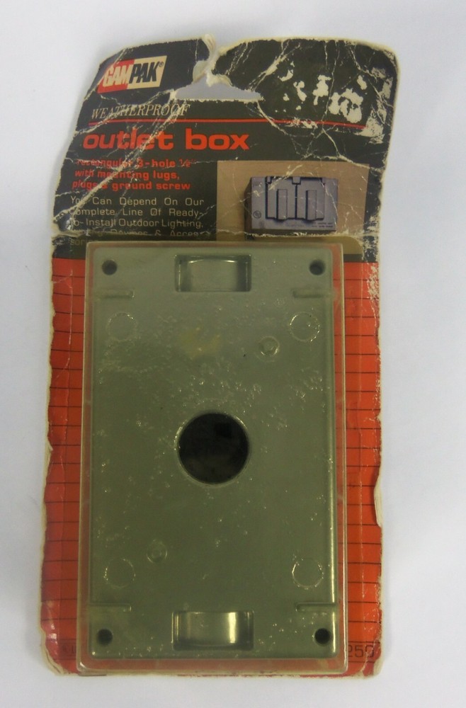 GAMPAK Weatherproof Outlet Box 16250 NOS