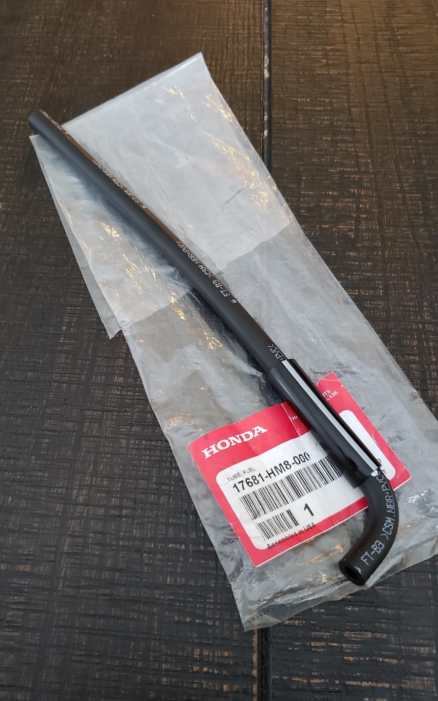 HONDA GAS TANK GAS FUEL LINE HOSE  250 RECON,TRX 250EX, TRX250EX 17681-HM8-000