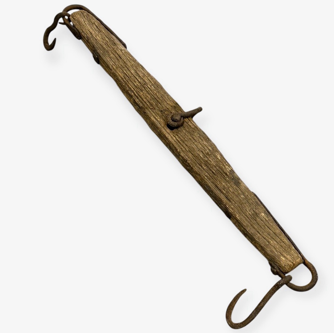 Rare Antique Singletree Whiffletree Horse Ox Harness 29” Primitive Farm Tool