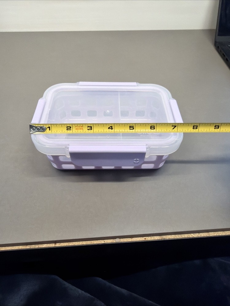 E1 Purple Ello storage container with Lid Plastic Pt8