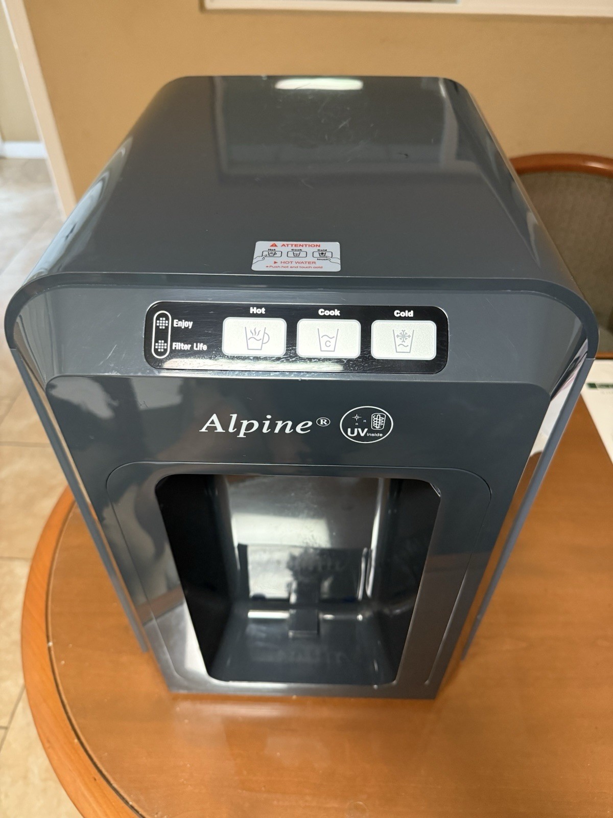 Alpine Water Cooler Dispensers Aurora UV Deluxe 3-temps