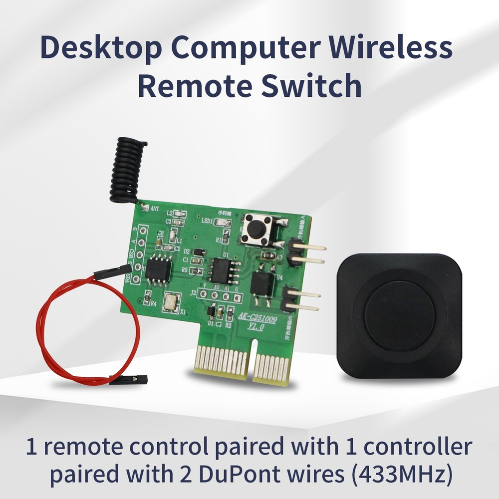 Remote Desktop PC Power on/off Wireless Controller+Mini Square Remote Control