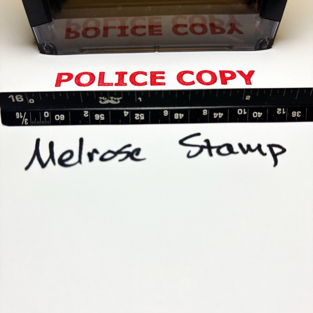 Police Copy Rubber Stamp Red Ink Self Inking Ideal 4913
