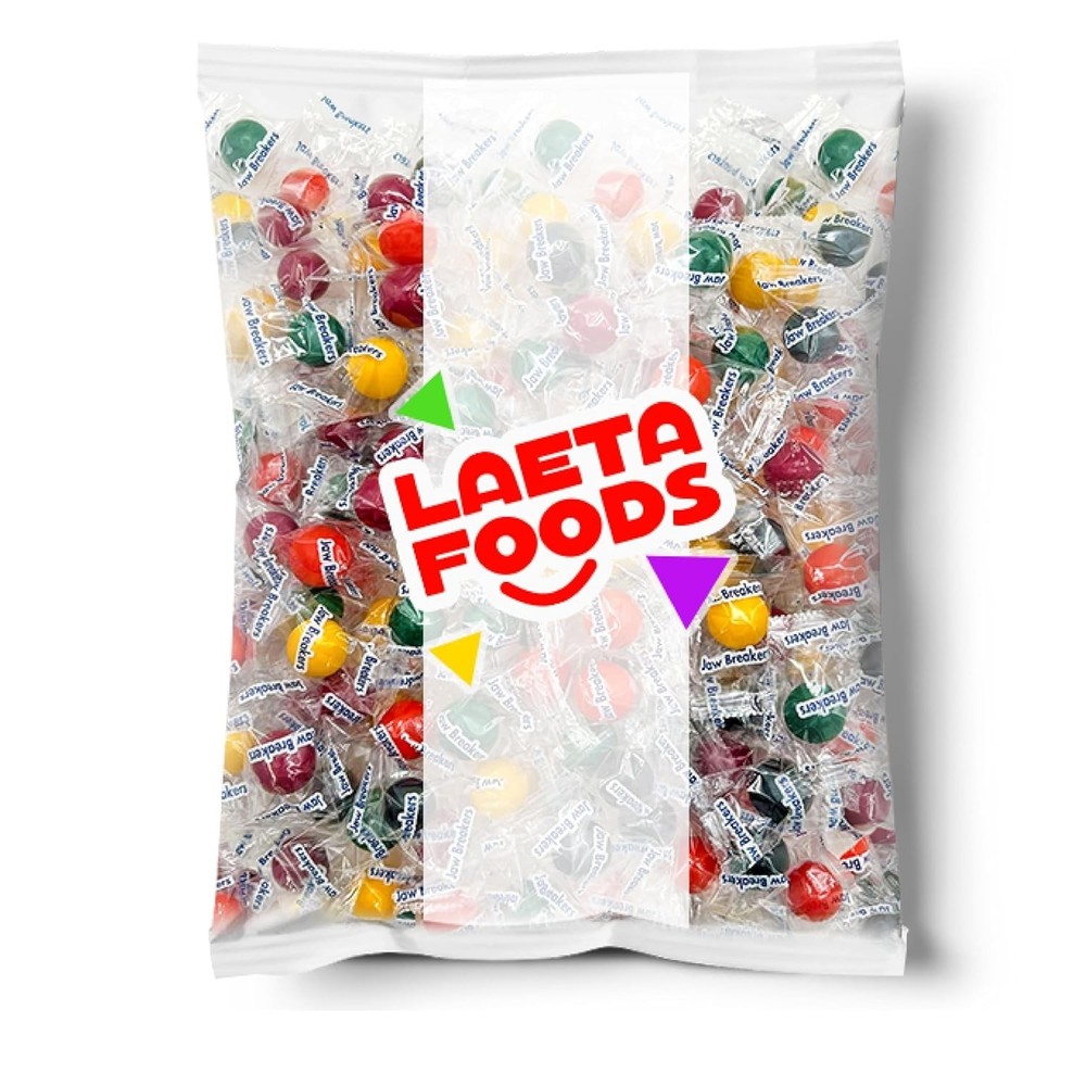 Jawbreakers Hard Candy | 1 Pound Bag - Approx. 75 Count | Fruit Flavored Assortm