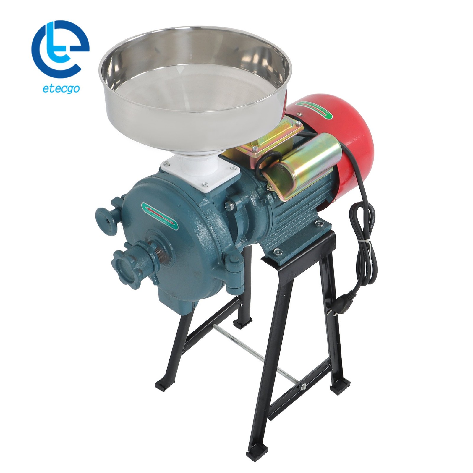 Heavy Duty Electric Grain Mill 3000W 110V Mill Grinder For Corn Wheat Feed Flour