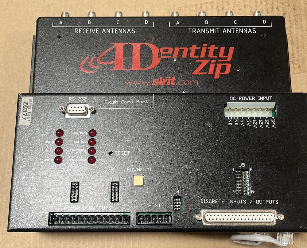 Identity By Sirit Reader Rs-232 READER PN: IDZIP-CB