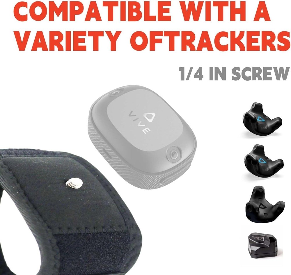 Universal 3-in-1 VR Tracker Straps for Full Body Tracking - Adjustable & Durable