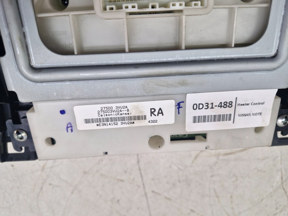 Nissan Note MK2 E12 A/C Heater Climate Control Panel Switch 275003VU2A