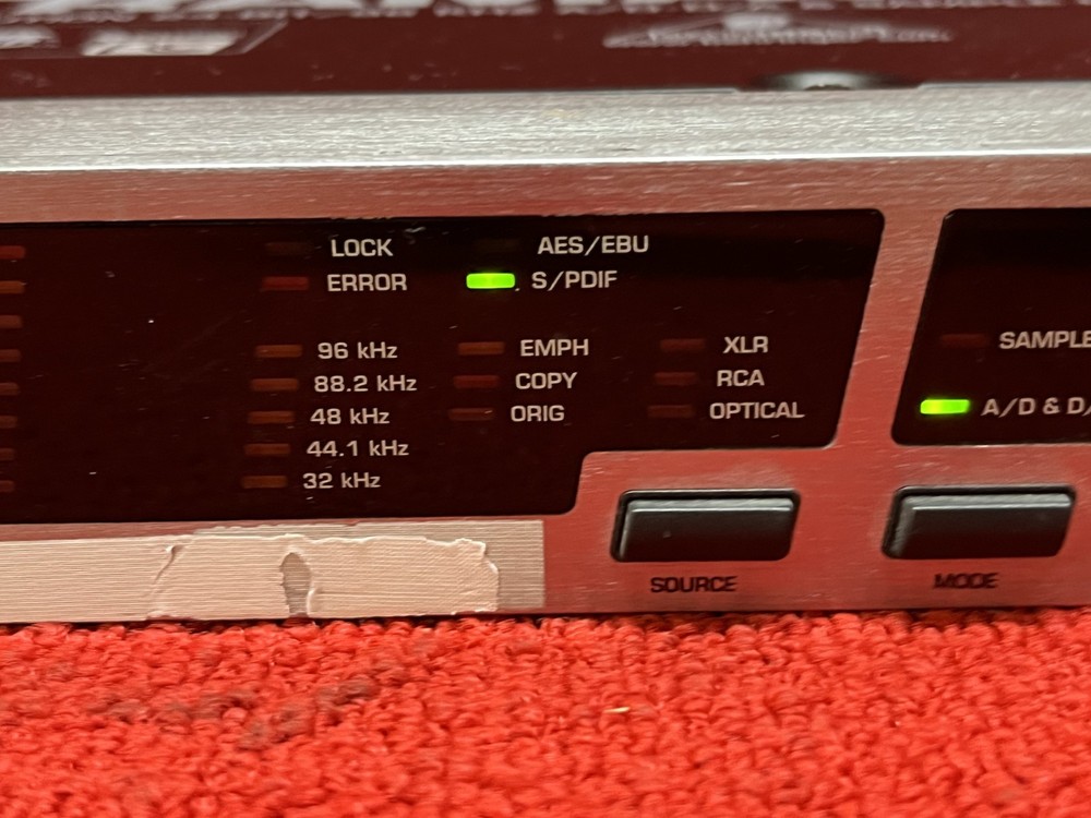 Used Behringer Ultramatch Pro SRC2496 AD/DA Sample Rate Converter Good Condition