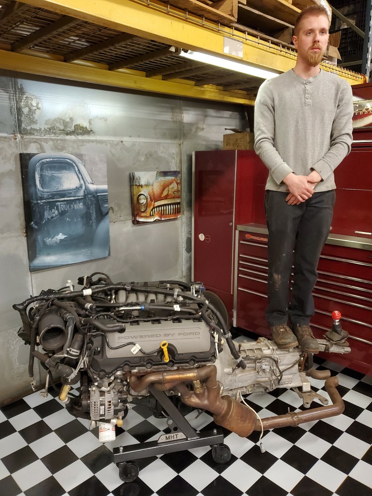 NEW Engine Stand, Cart, Cradle, Late Model Coyote 5.0 engine