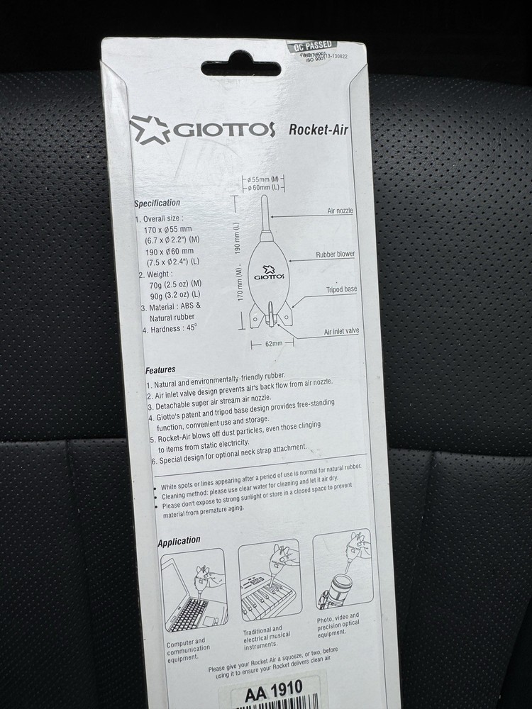 Giottos AA1910 Medium Rocket Air Blaster (6.6)