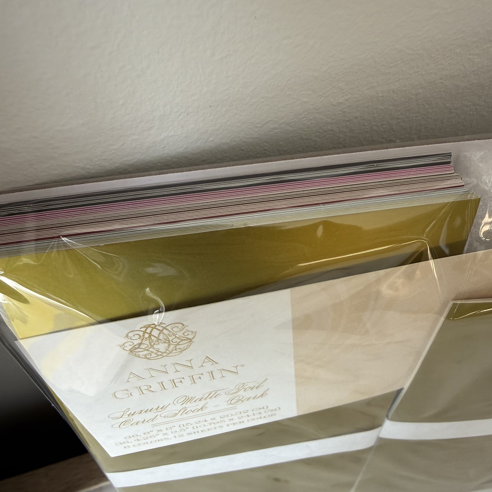 Anna Griffin Luxury DARK Matte Foil Cardstock! 72 Sheets in 2 sizes! 6 colors