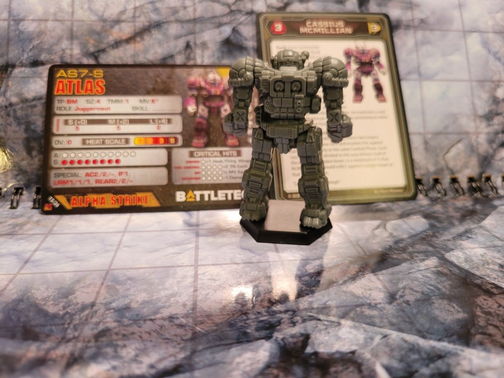 Battletech Atlas Mech + Pilot Cards - Alpha Strike Box Set