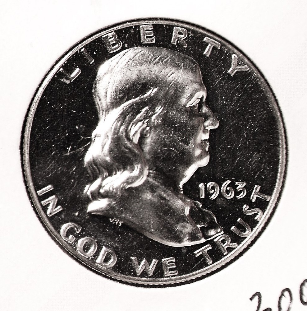1963 Franklin Half Dollar, Proof #3002