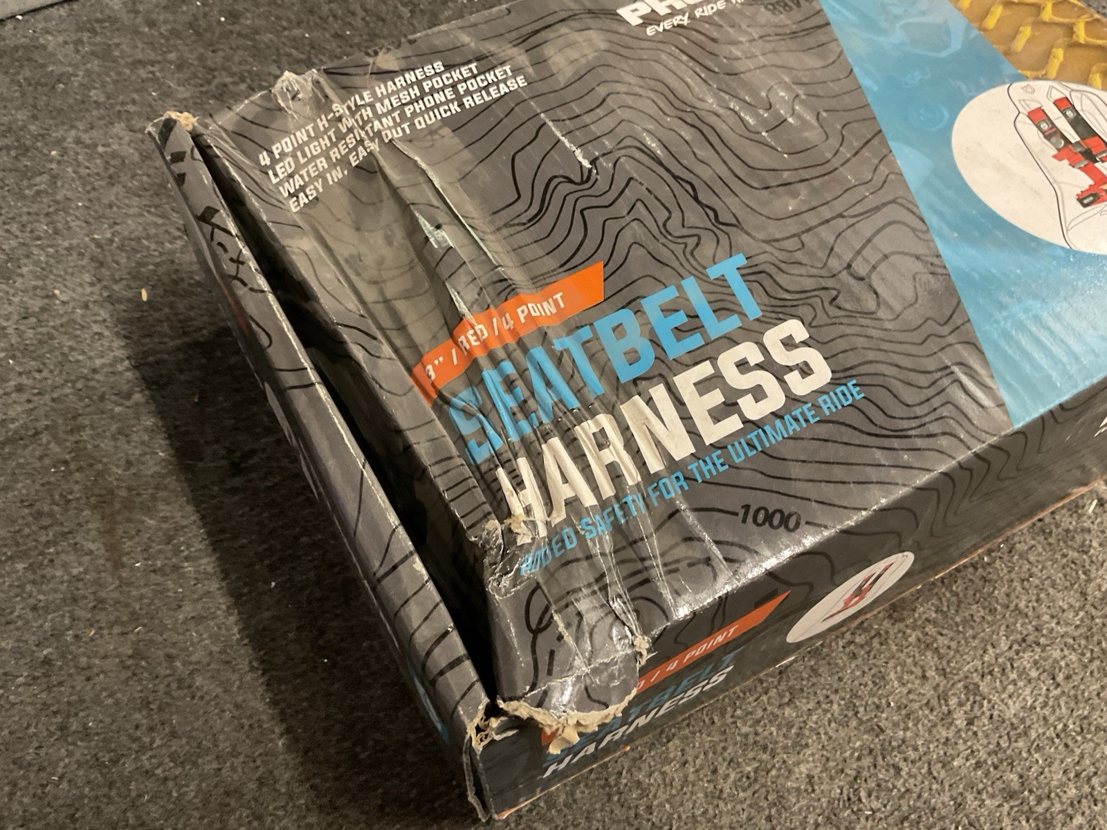 Pro Armor Driver Side Four Point Auto Buckle Harness - Red A16UH348BL