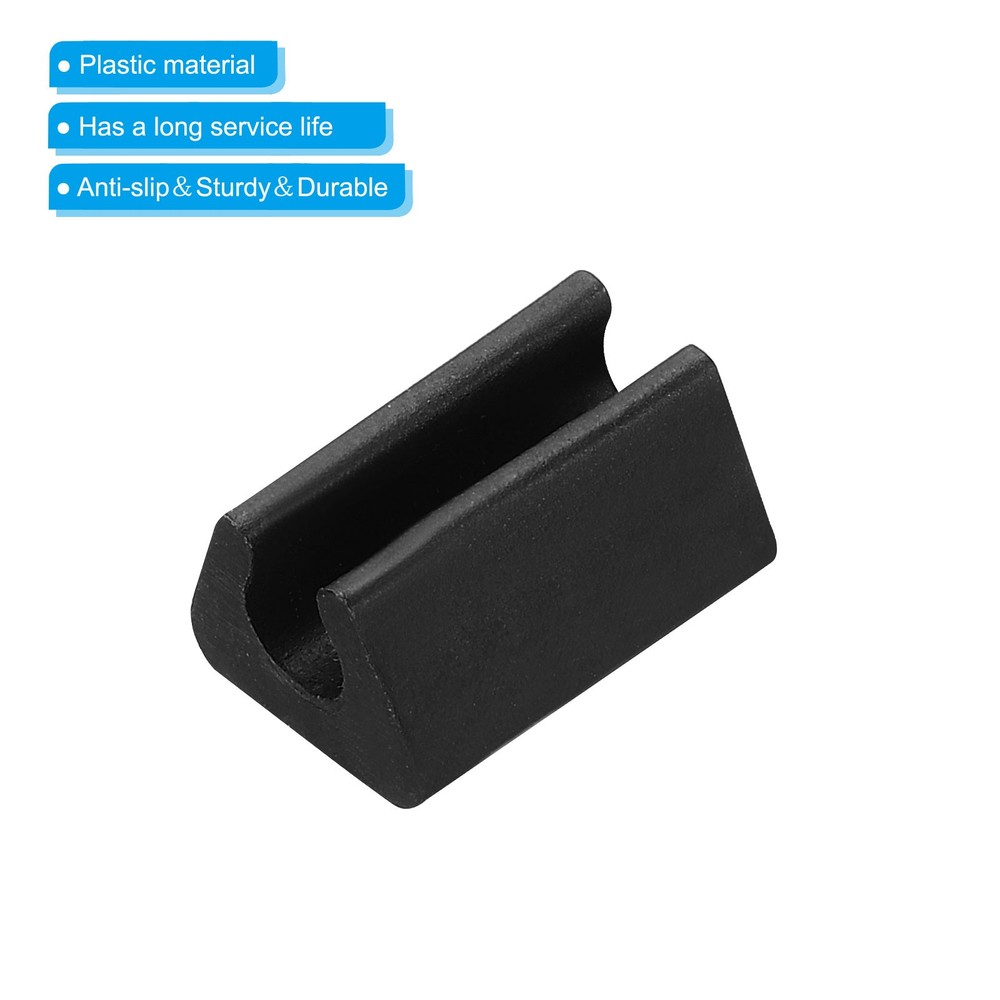 30Pcs 6mm ID Plastic Kitchen Sink Rack Feet Replacement Black