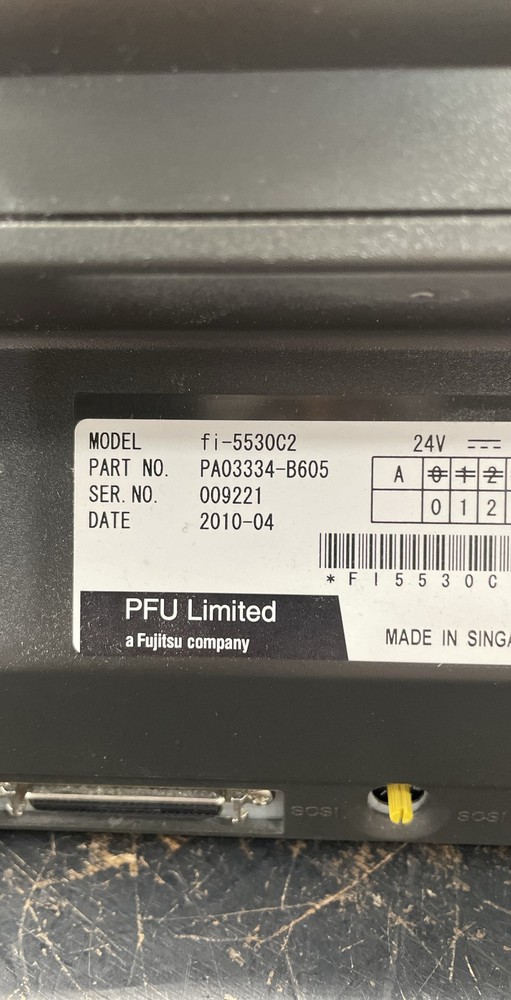 Fujitsu fi-5530C2 Color Duplex Sheetfed Document Scanner Unit