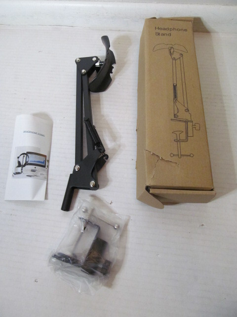 Cloolc Desktop Adjustable Headset Stand, Black