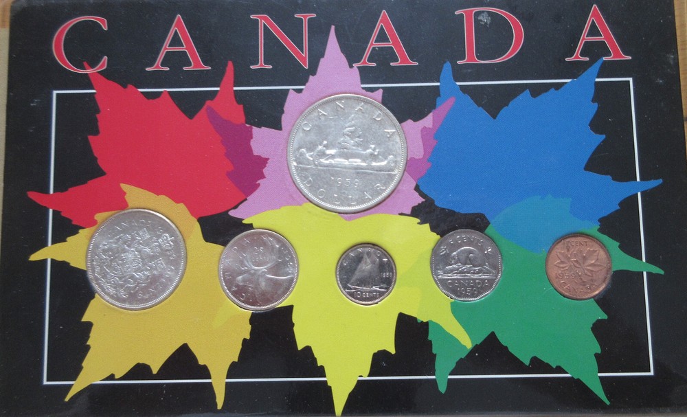 1959 Canada Silver PL YEAR Set. UNC COINS RJ