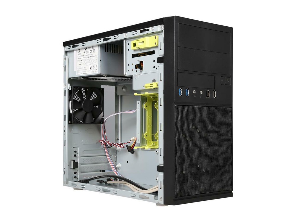 IN WIN Black Mini Tower Computer Case MicroATX Form Factor EFS052.CH450TB3