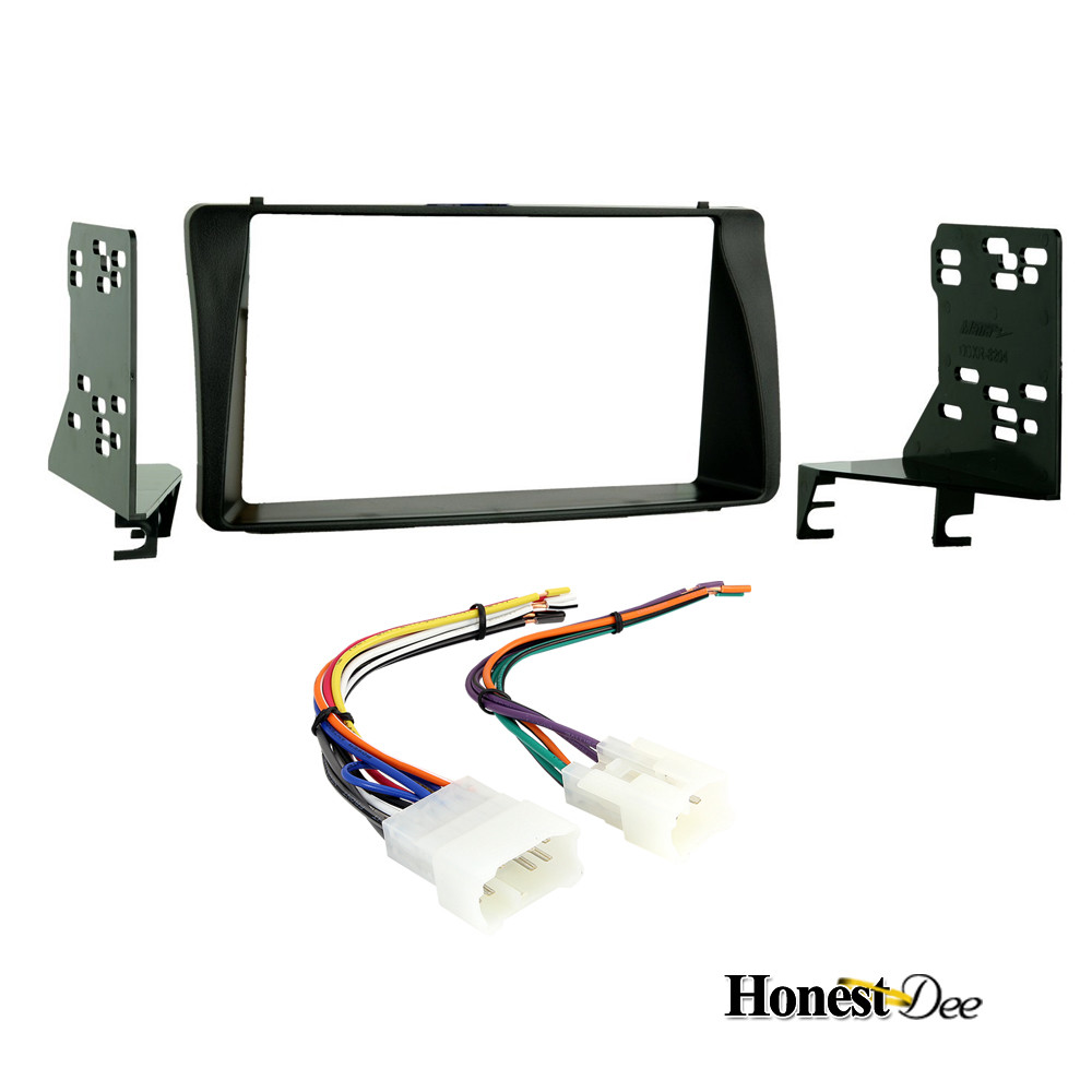 95-8204 Double Din Radio Install Dash Kit & Wires for Corolla, Car Stereo Mount