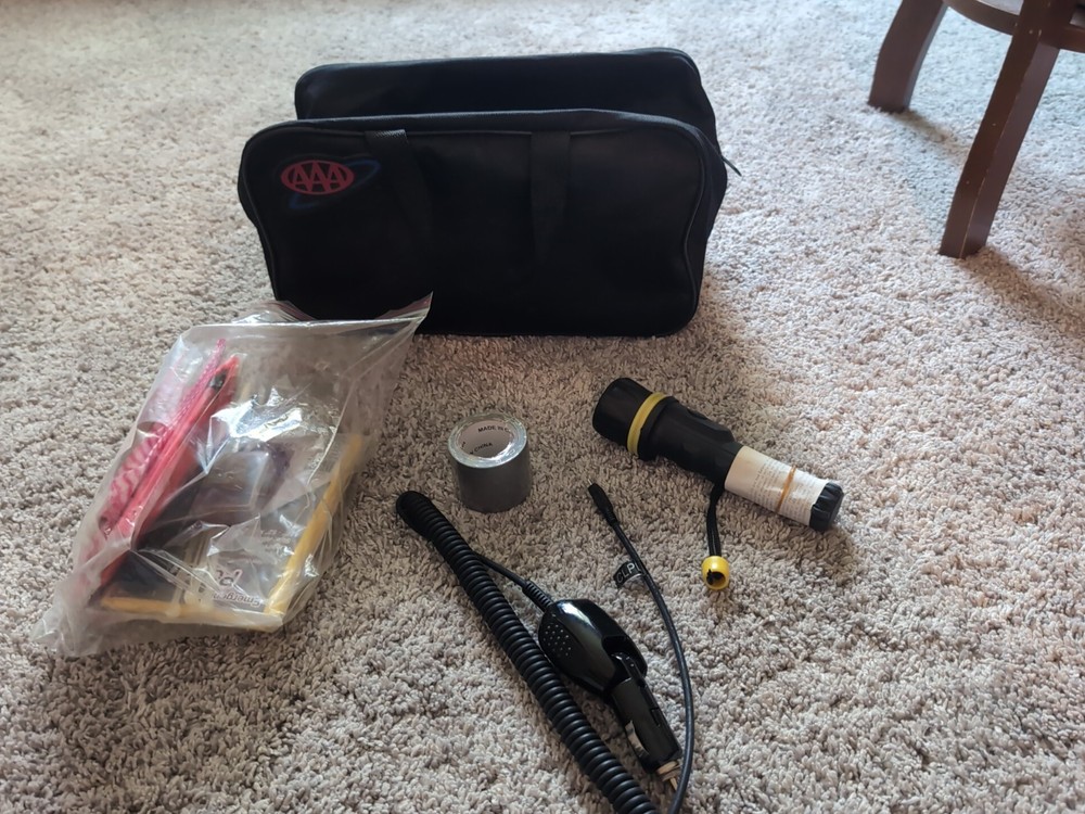 AAA Emergency Roadside Assistance Kit with Flashlight & Tools
