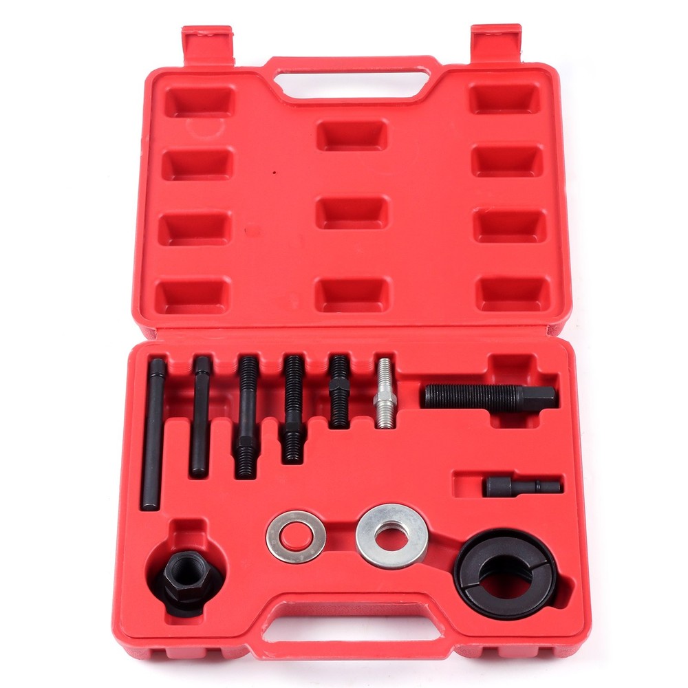 Pulley Puller and Installer Power Steering Pump Remover Alternator Kit 13 PCS