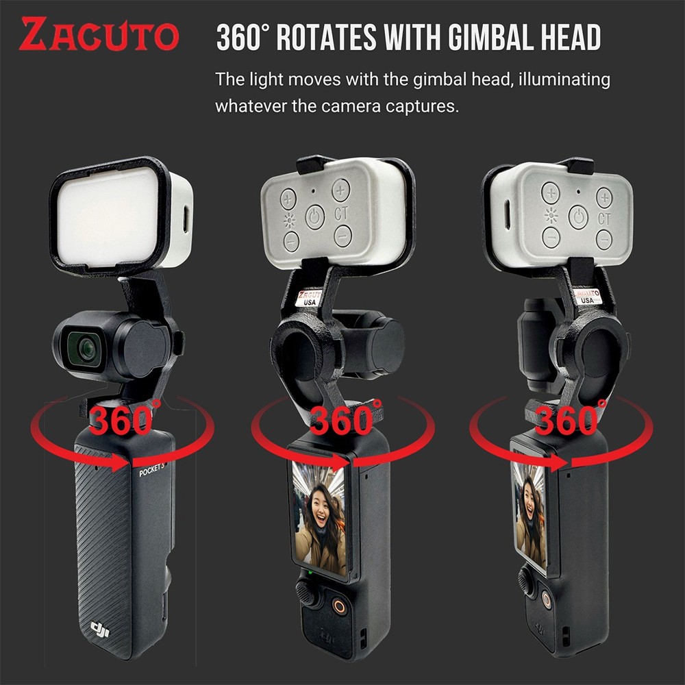 Zacuto Clip on Light for DJI Osmo Pocket 3