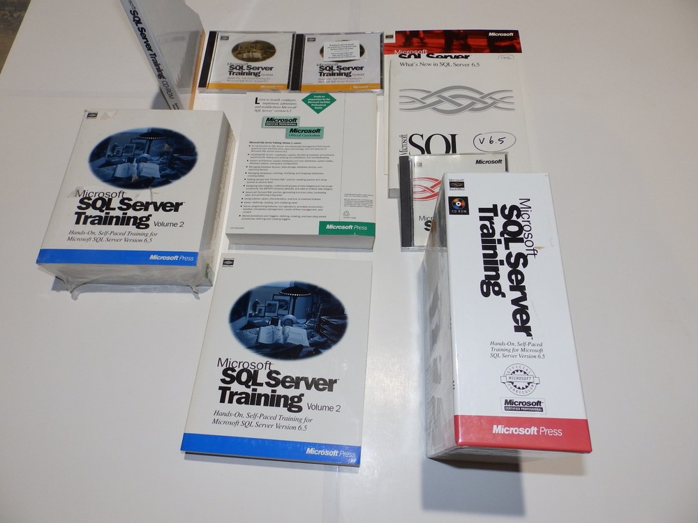 Vintage Software - Microsoft SQL Server v6.5 & v4.21 (full), v2000 EE (eval kit)