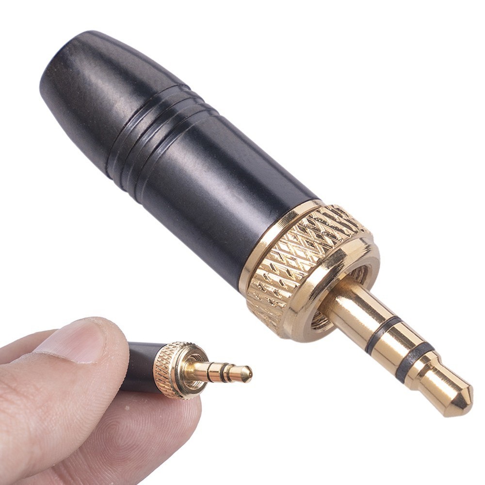 3.5mm Stereo-Plug Connector Replacement For Wireless-Microphone Cable